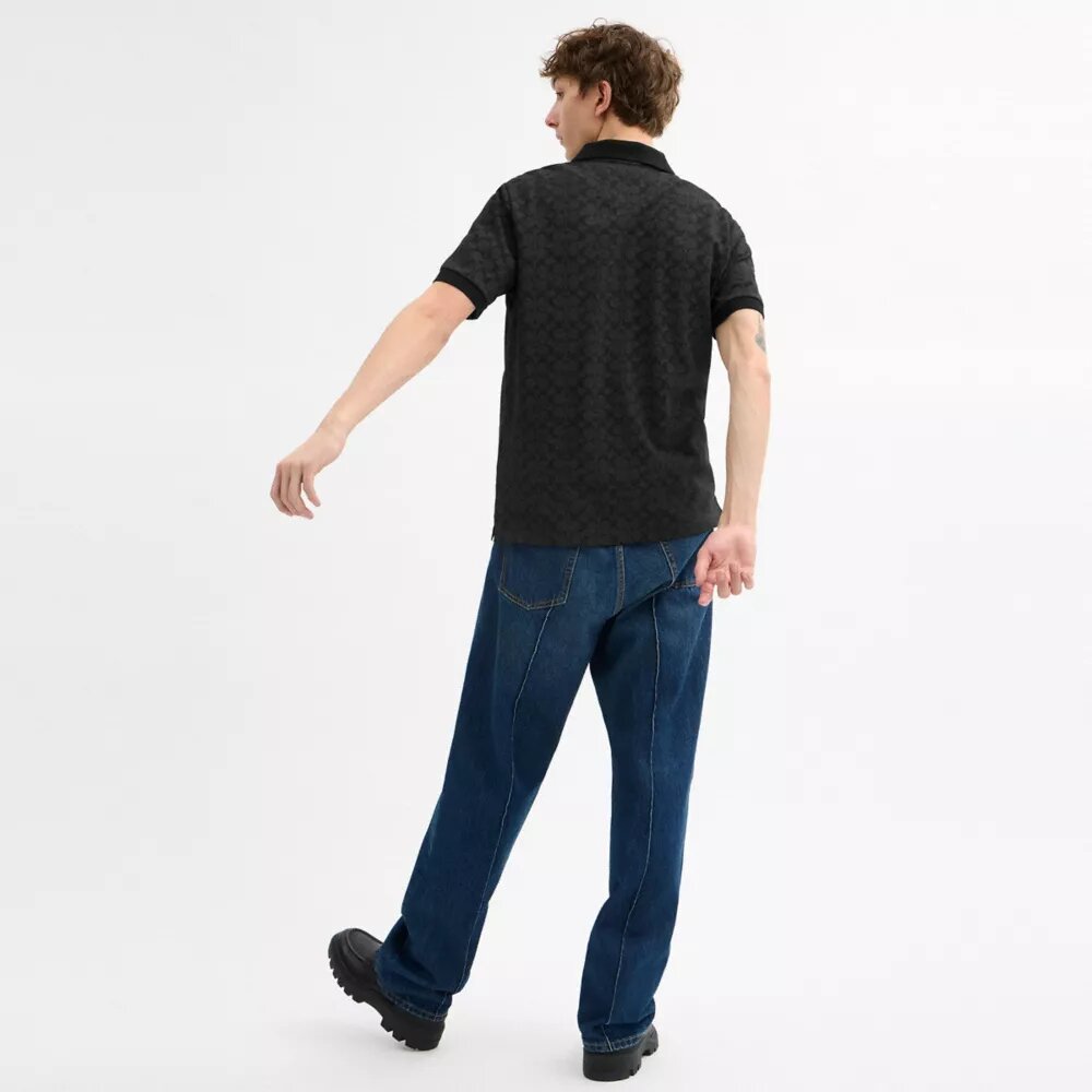 Signature-Poloshirt aus Bio-Baumwolle