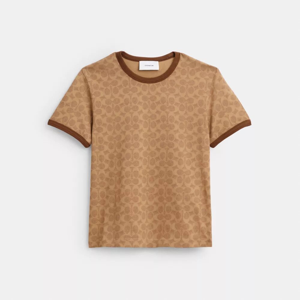 Signature Ringer-T-Shirt aus Bio-Baumwolle
