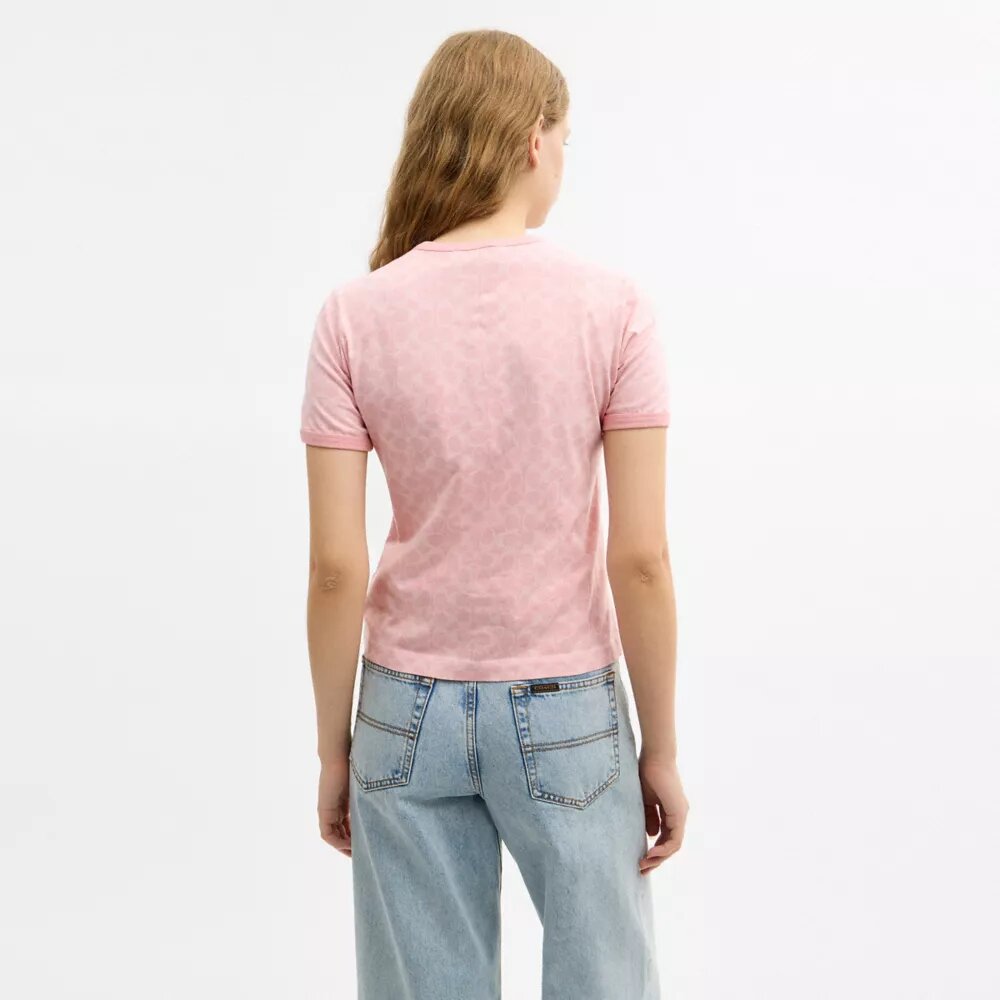 Signature Ringer-T-Shirt aus Bio-Baumwolle