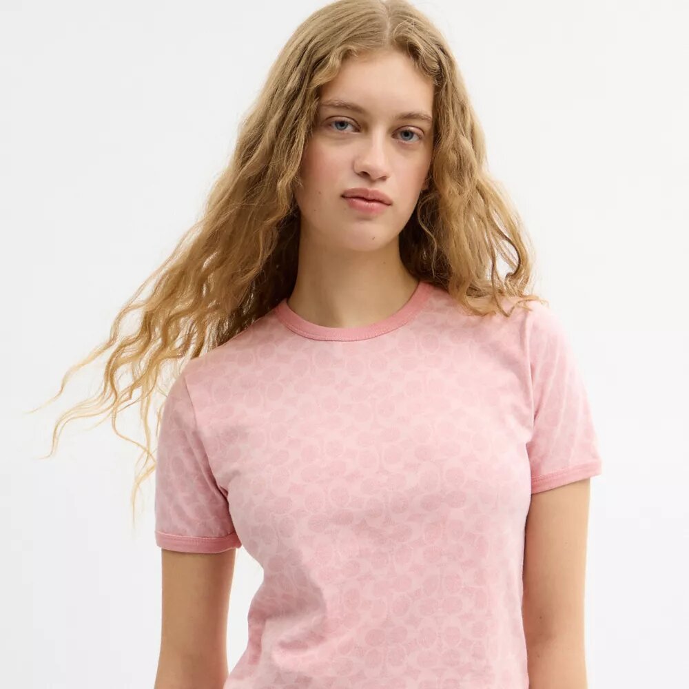 Signature Ringer-T-Shirt aus Bio-Baumwolle