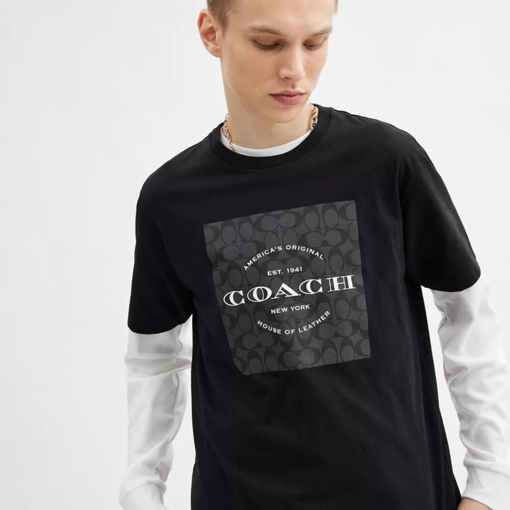 Signature Square T-Shirt aus Bio-Baumwolle