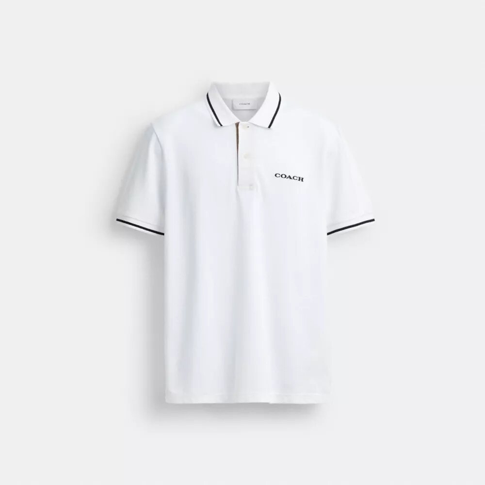 Signature Trim Poloshirt aus Bio-Baumwolle