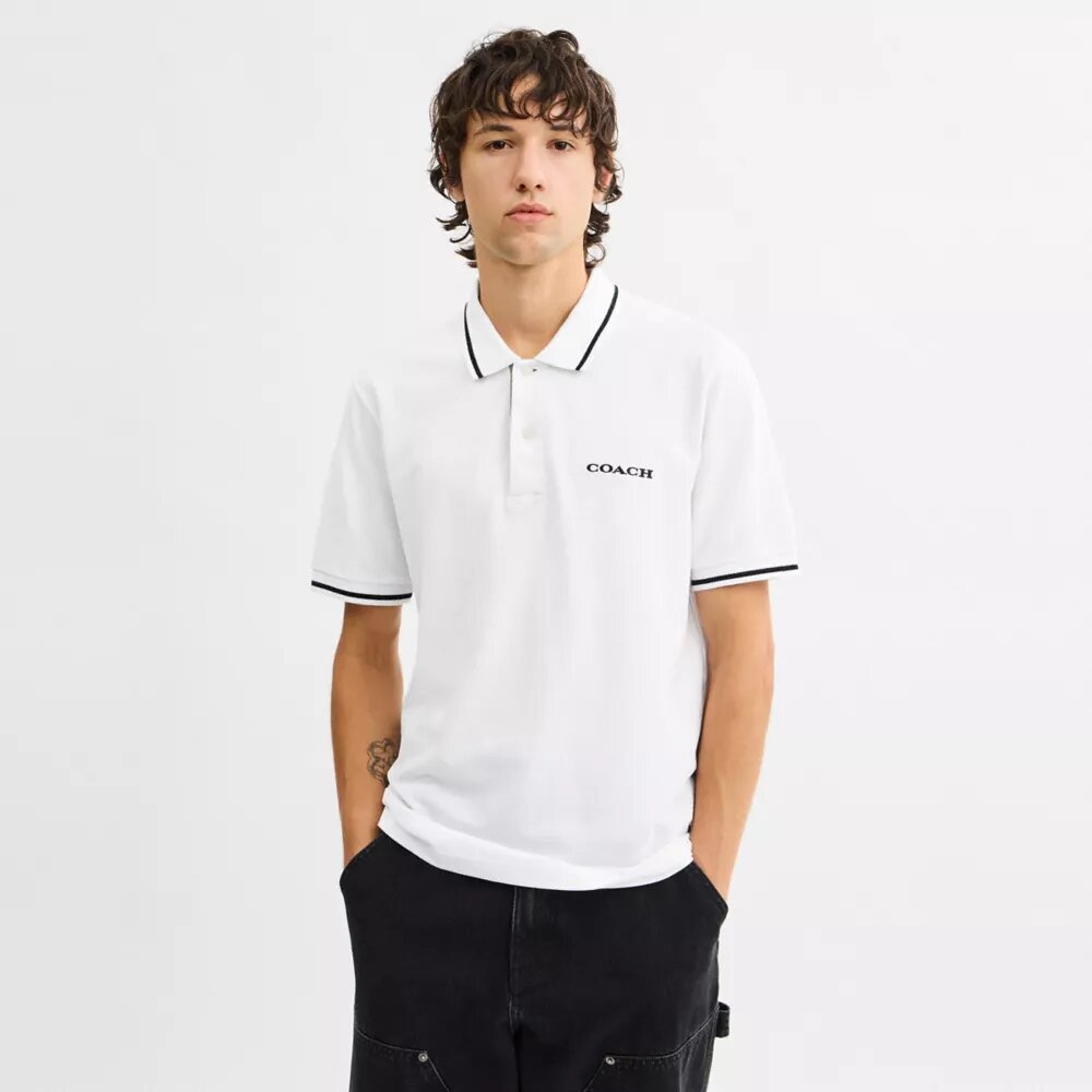Signature Trim Poloshirt aus Bio-Baumwolle