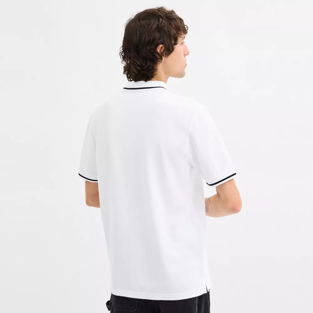Signature Trim Poloshirt aus Bio-Baumwolle