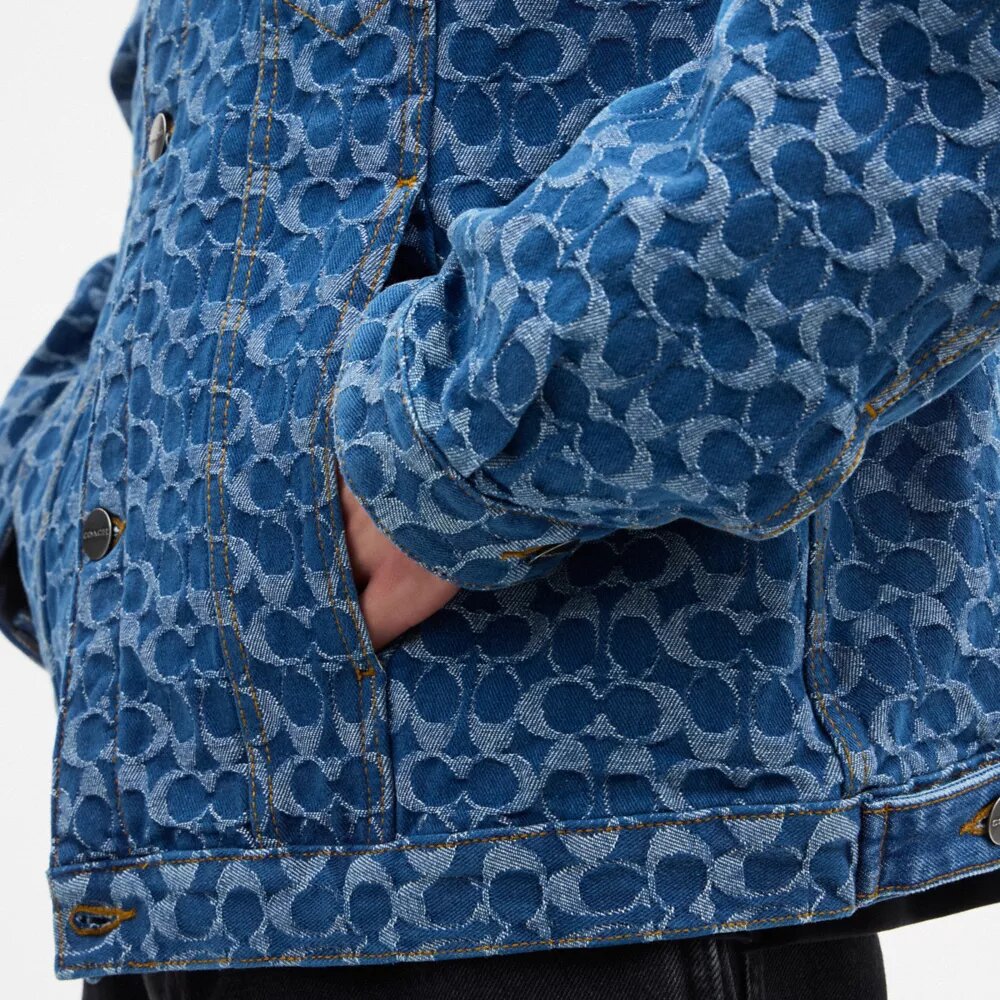 Signature-Truckerjacke aus Bio-Baumwolle