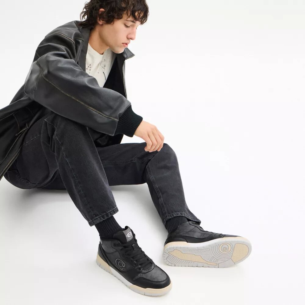 Soho Mid-Top-Sneaker aus Signature Canvas