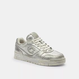 Soho-Sneaker aus Metallic-Leder im Used-Look