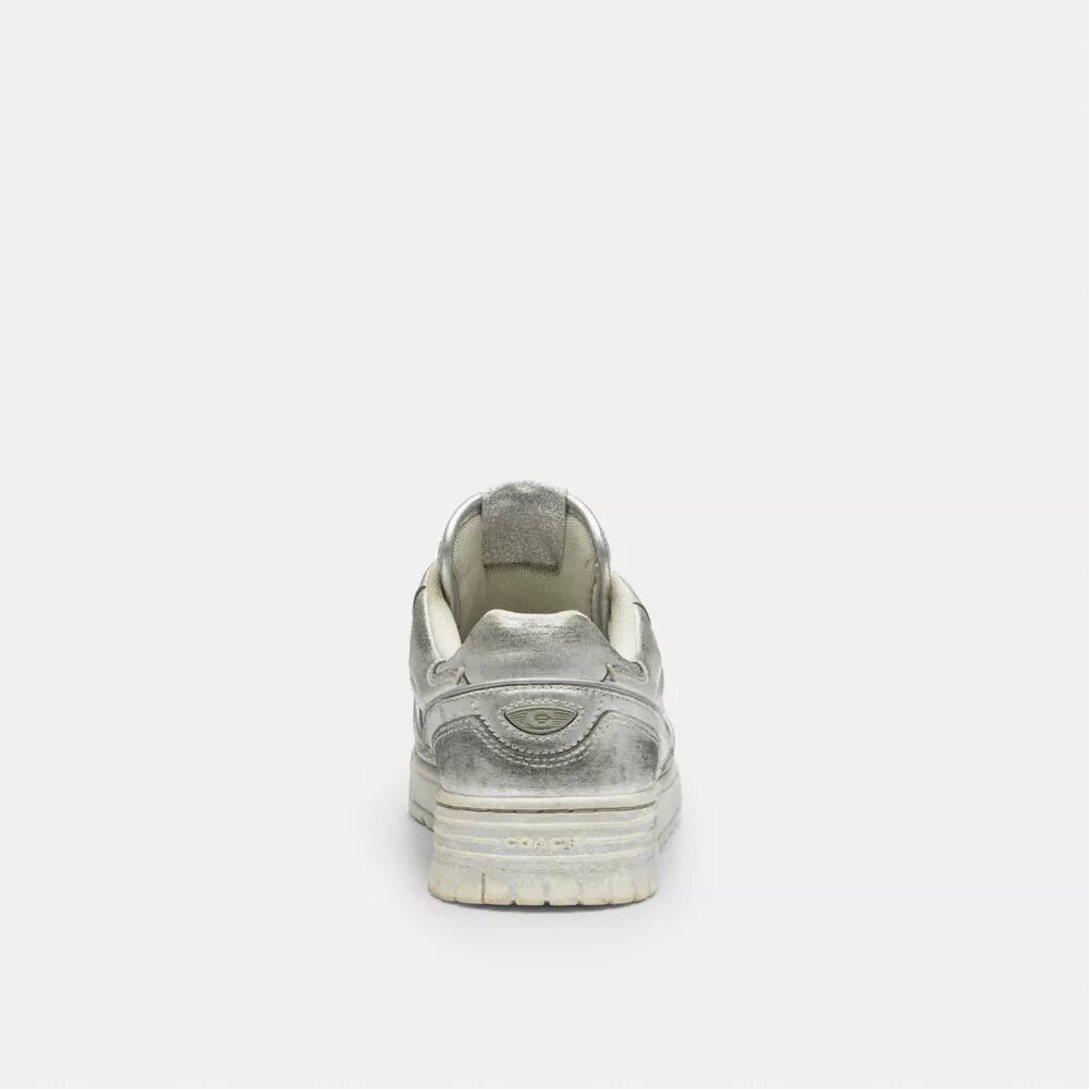 Soho-Sneaker aus Metallic-Leder im Used-Look