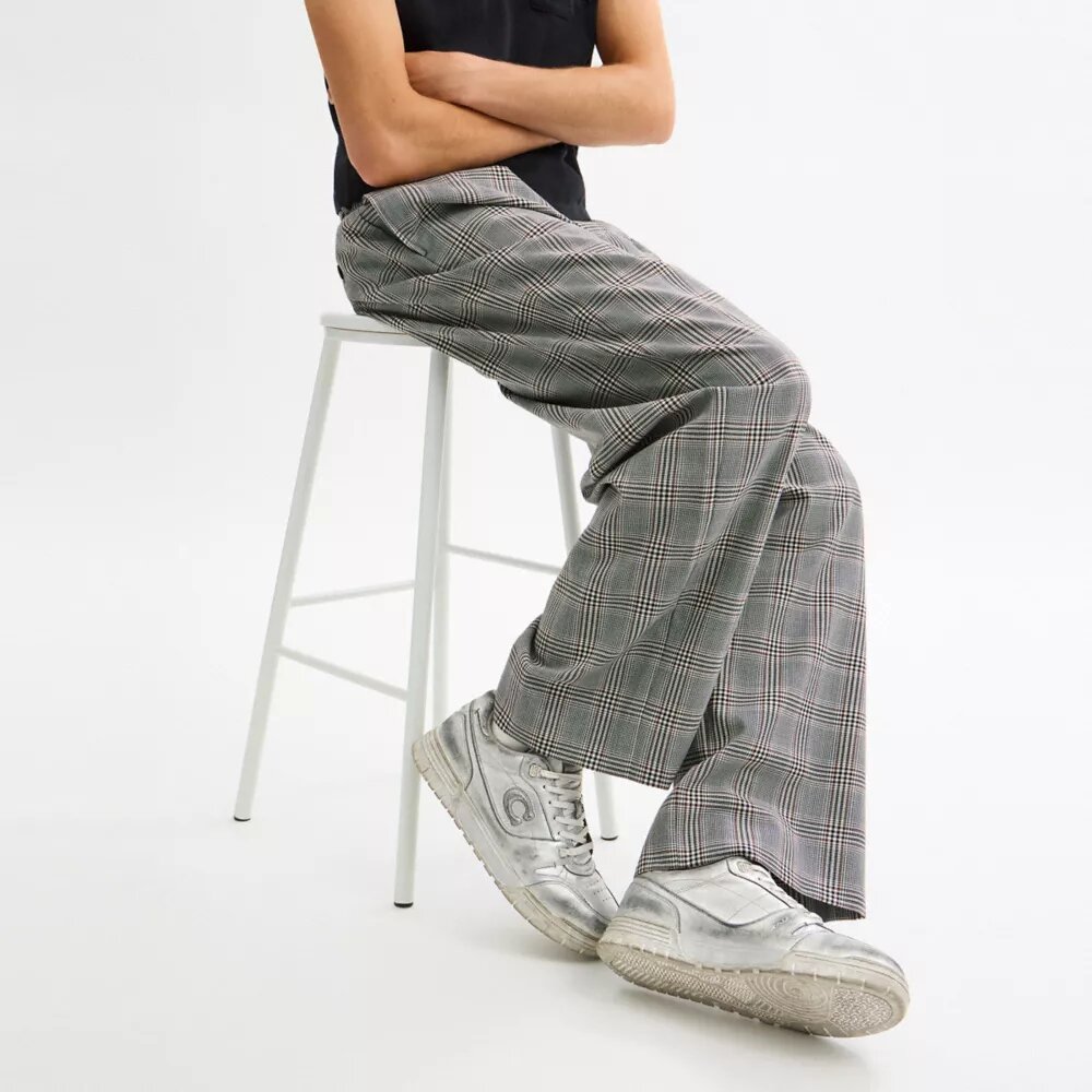 Soho-Sneaker aus Metallic-Leder im Used-Look
