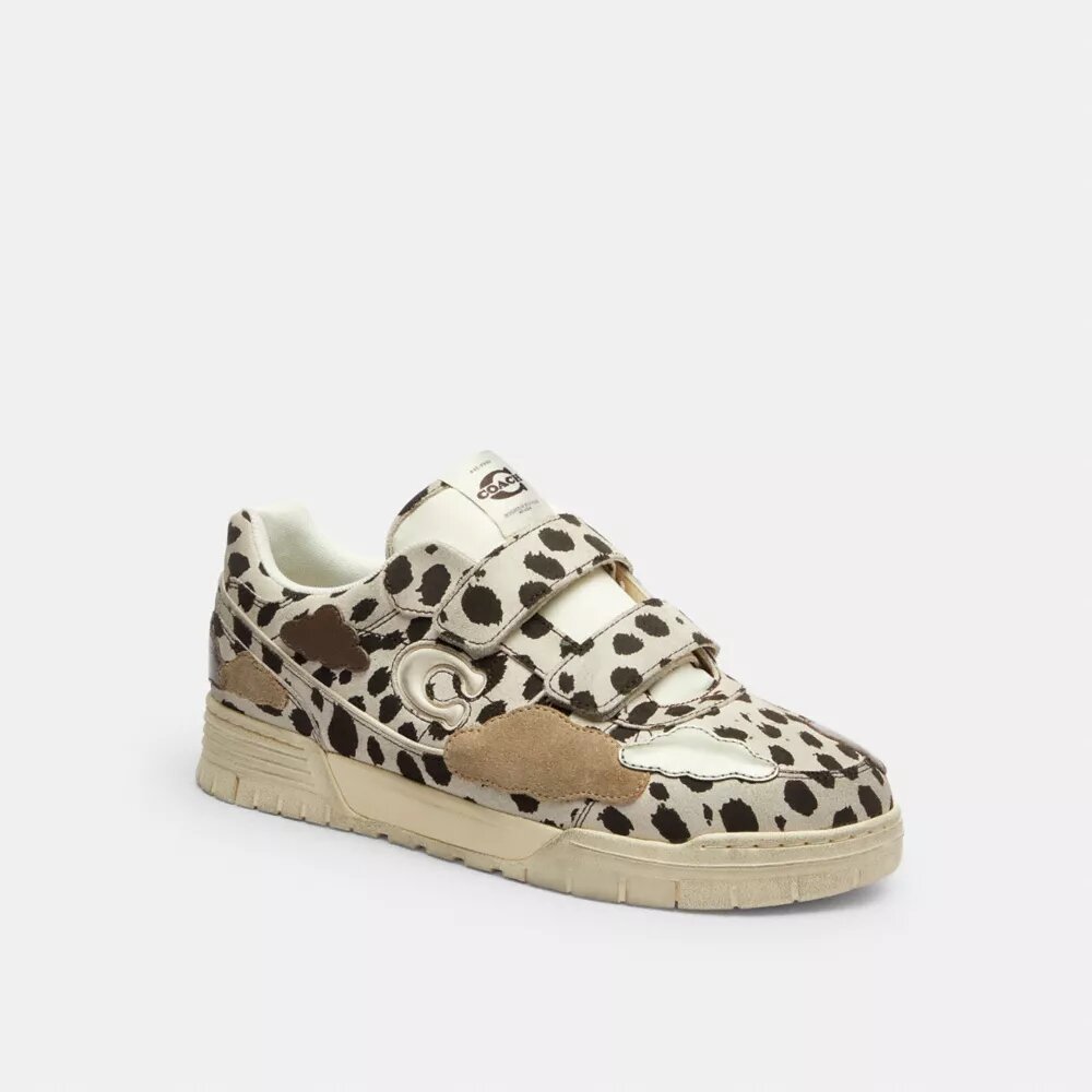 Soho-Sneaker mit zwei Riemen und Wolkenmotiv