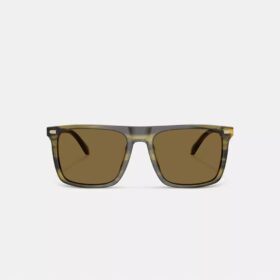 Sonnenbrille mit flachem, quadratischem Rahmen