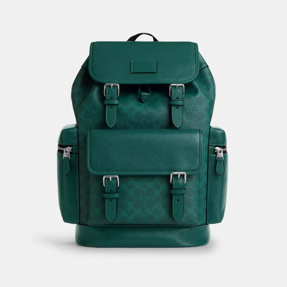 Sprint-Rucksack aus Colorblock-Signature Canvas