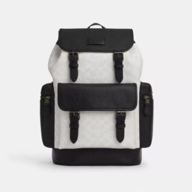 Sprint-Rucksack aus Colorblock-Signature Canvas