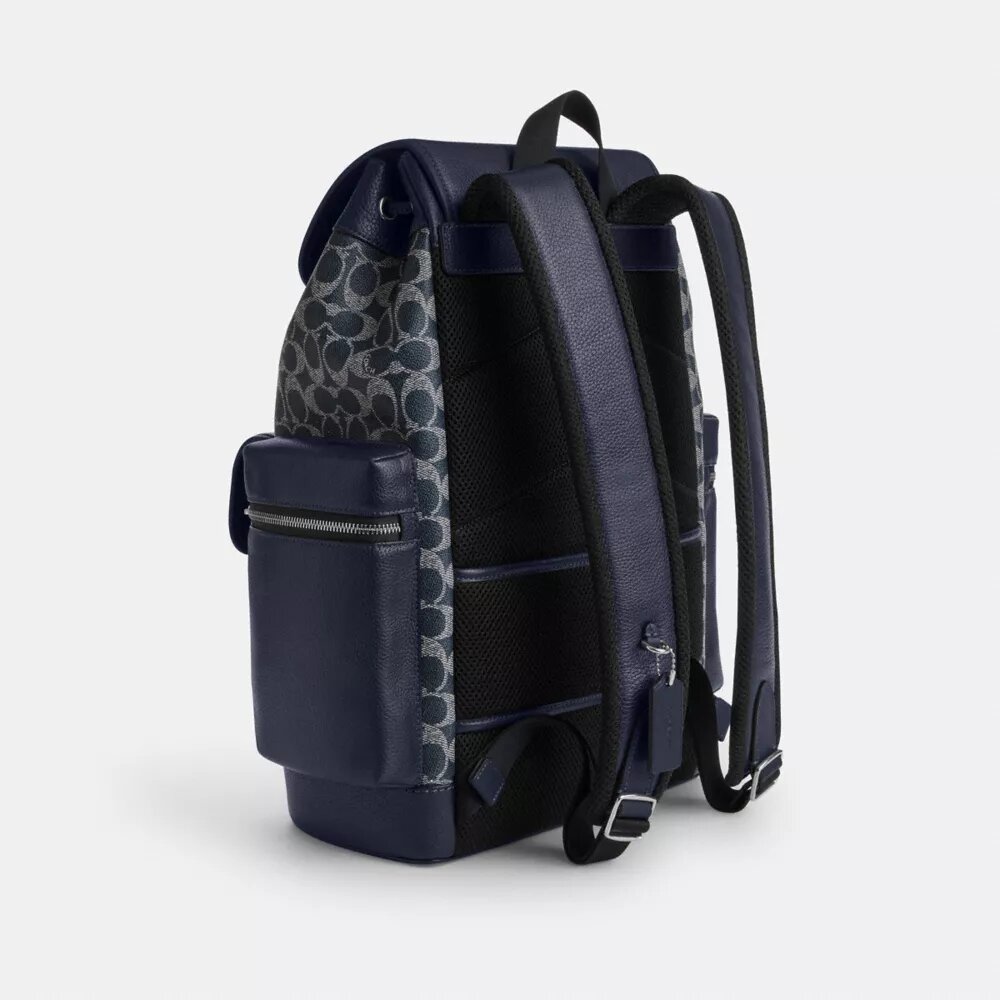 Sprint-Rucksack aus Colorblock-Signature Canvas