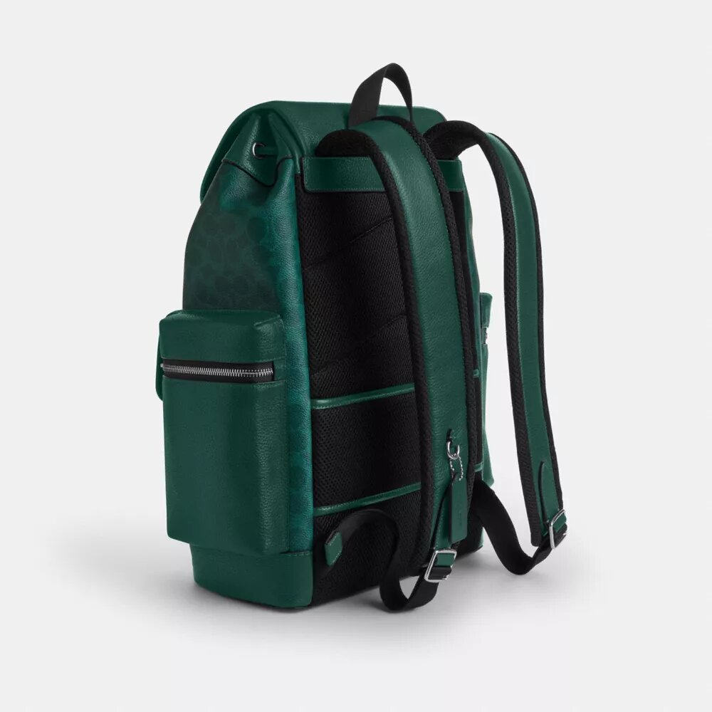 Sprint-Rucksack aus Colorblock-Signature Canvas