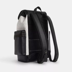 Sprint-Rucksack aus Colorblock-Signature Canvas