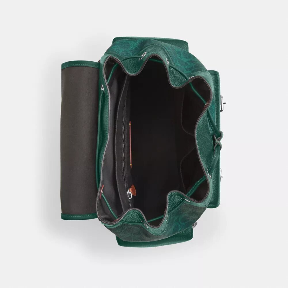 Sprint-Rucksack aus Colorblock-Signature Canvas