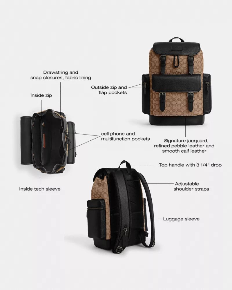 Sprint-Rucksack aus Signature-Jacquard