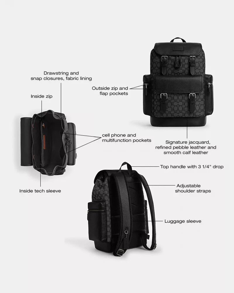 Sprint-Rucksack aus Signature-Jacquard