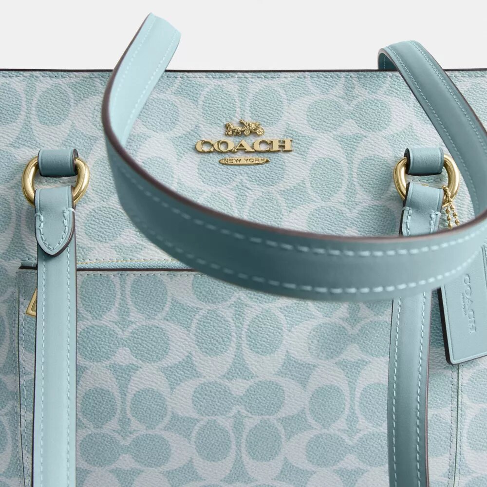 Station-Tote-Bag aus Signature Canvas