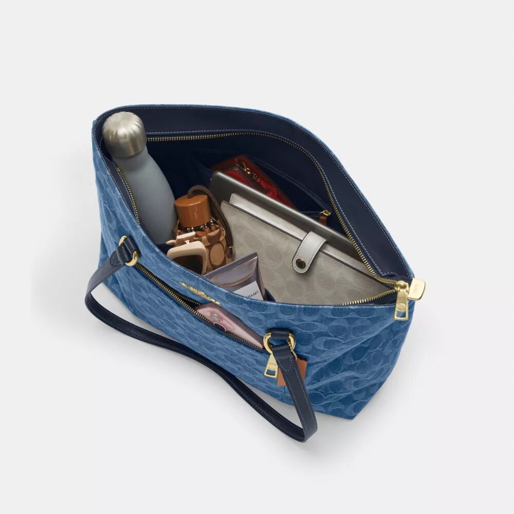 Station-Tote-Bag aus Signature-Denim
