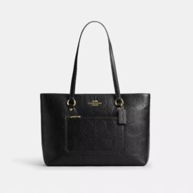 Station-Tote-Bag aus Signature-Leder