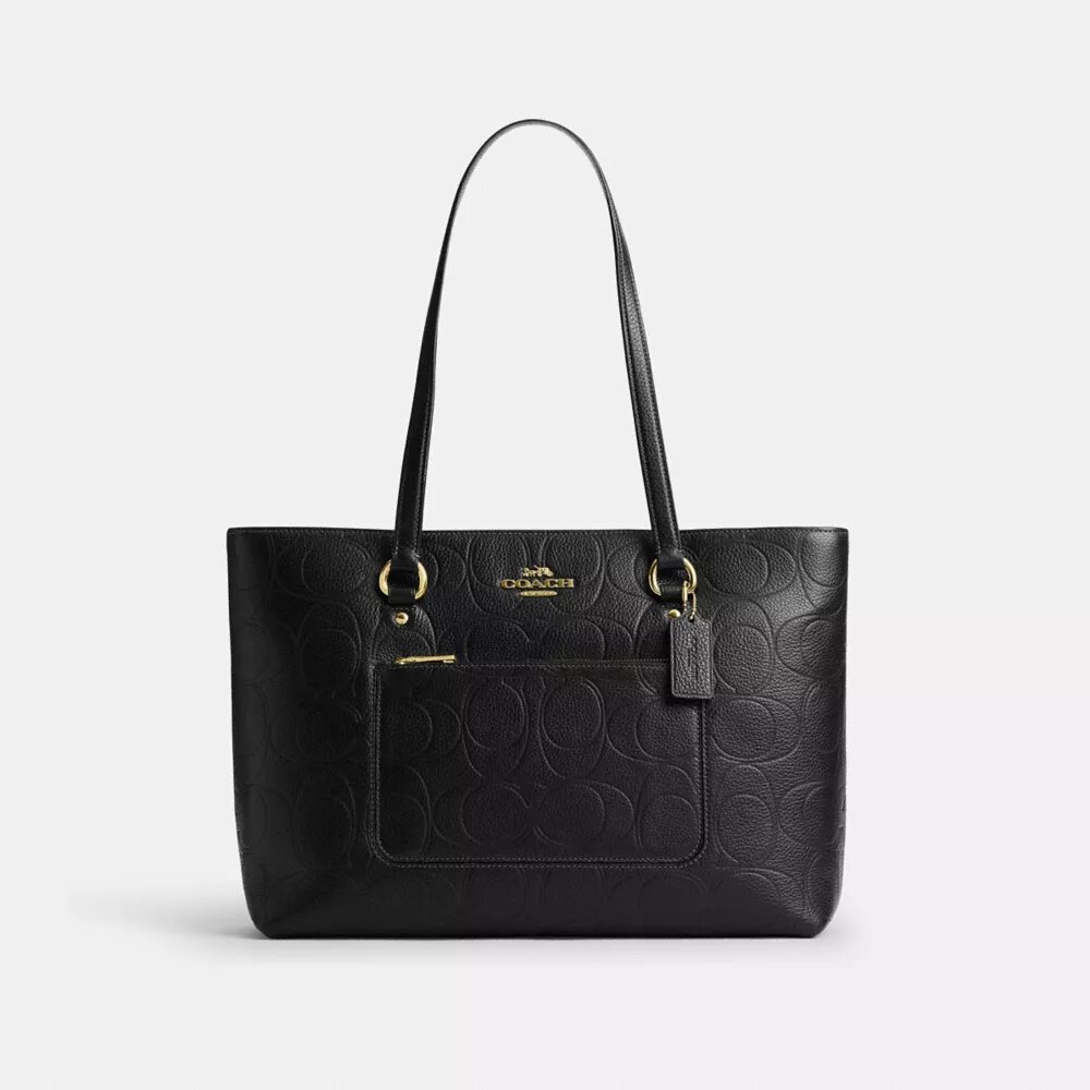 Station-Tote-Bag aus Signature-Leder
