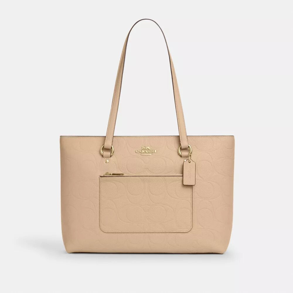 Station-Tote-Bag aus Signature-Leder