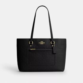 Station-Tote-Bag aus Signature-Leder