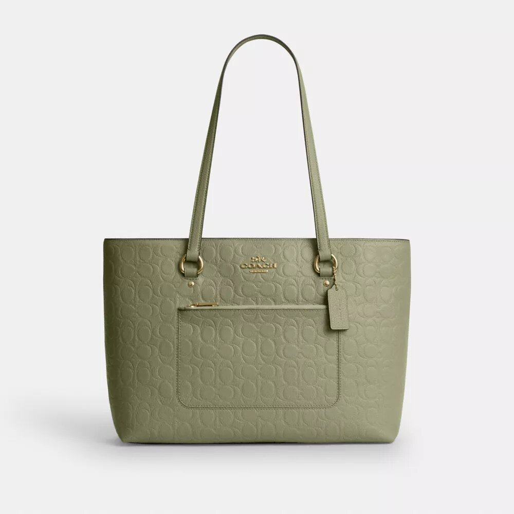 Station-Tote-Bag aus Signature-Leder