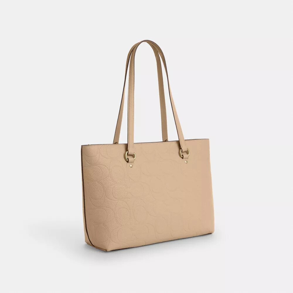 Station-Tote-Bag aus Signature-Leder
