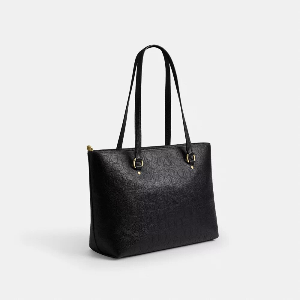 Station-Tote-Bag aus Signature-Leder