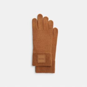 Strickhandschuhe mit Gummieinsatz