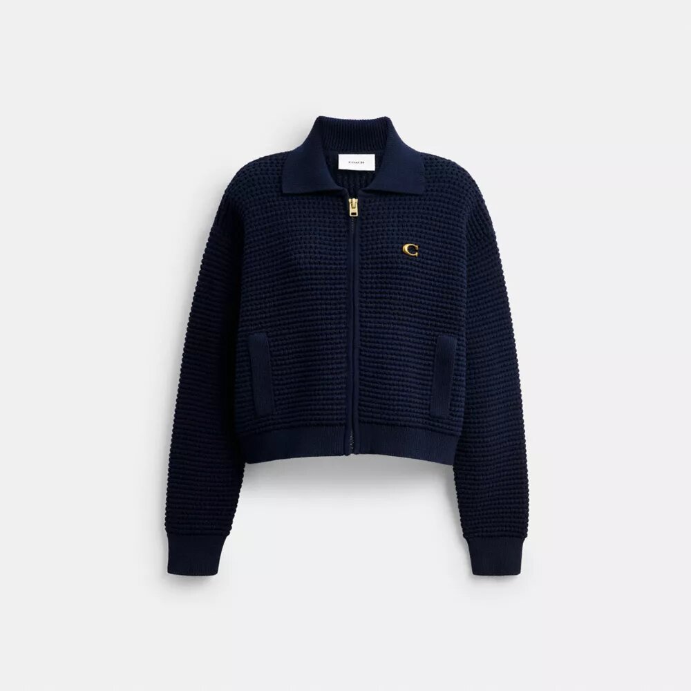 Strickjacke mit Reißverschluss vorne