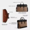 Sullivan Portfolio-Aktentasche aus Signature Canvas