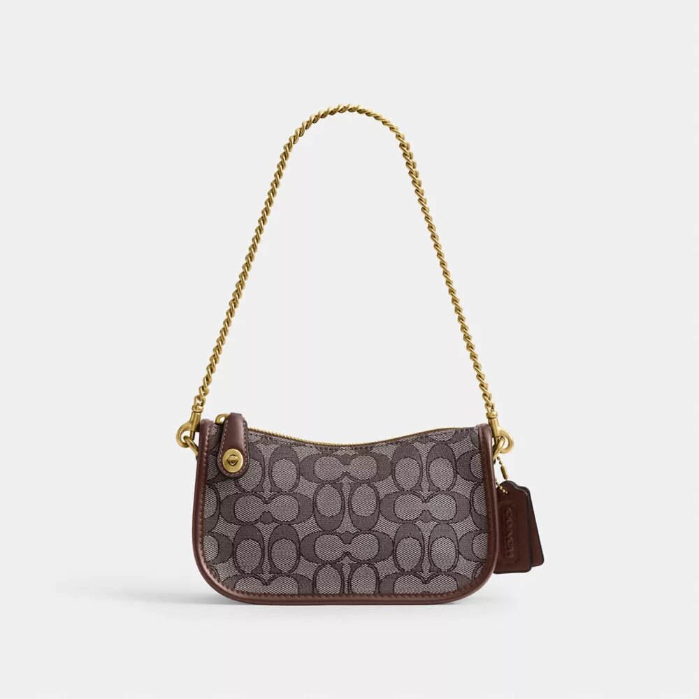 Swinger-Taschen 20 mit Kette aus charakteristischem Jacquard