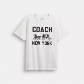 T-Shirt mit Horse and Carriage-Motiv