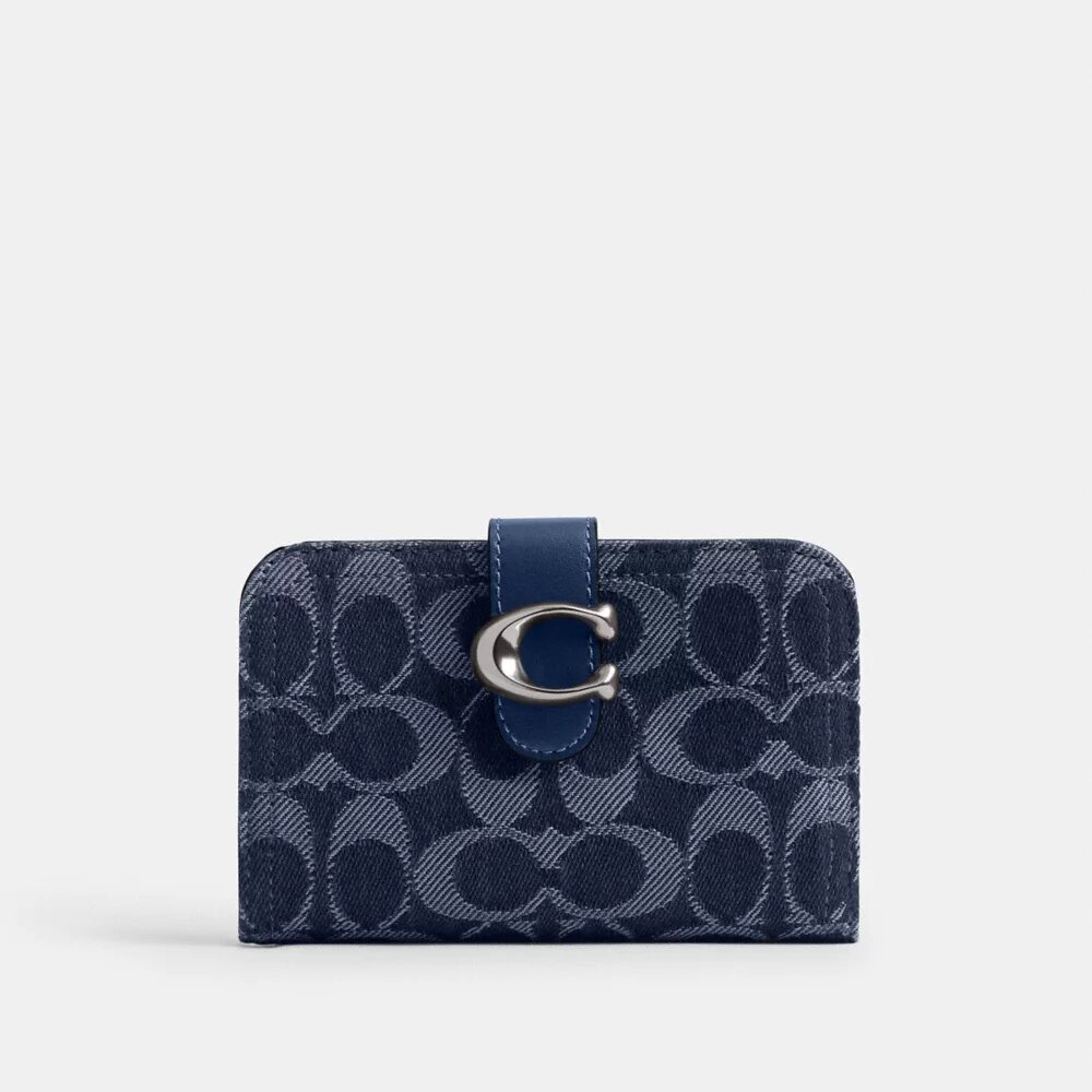 „Tabby“-Geldbörse aus charakteristischem Denim