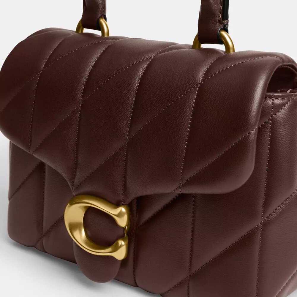 Tabby-Handtasche mit Quiltstruktur und Tragegriff