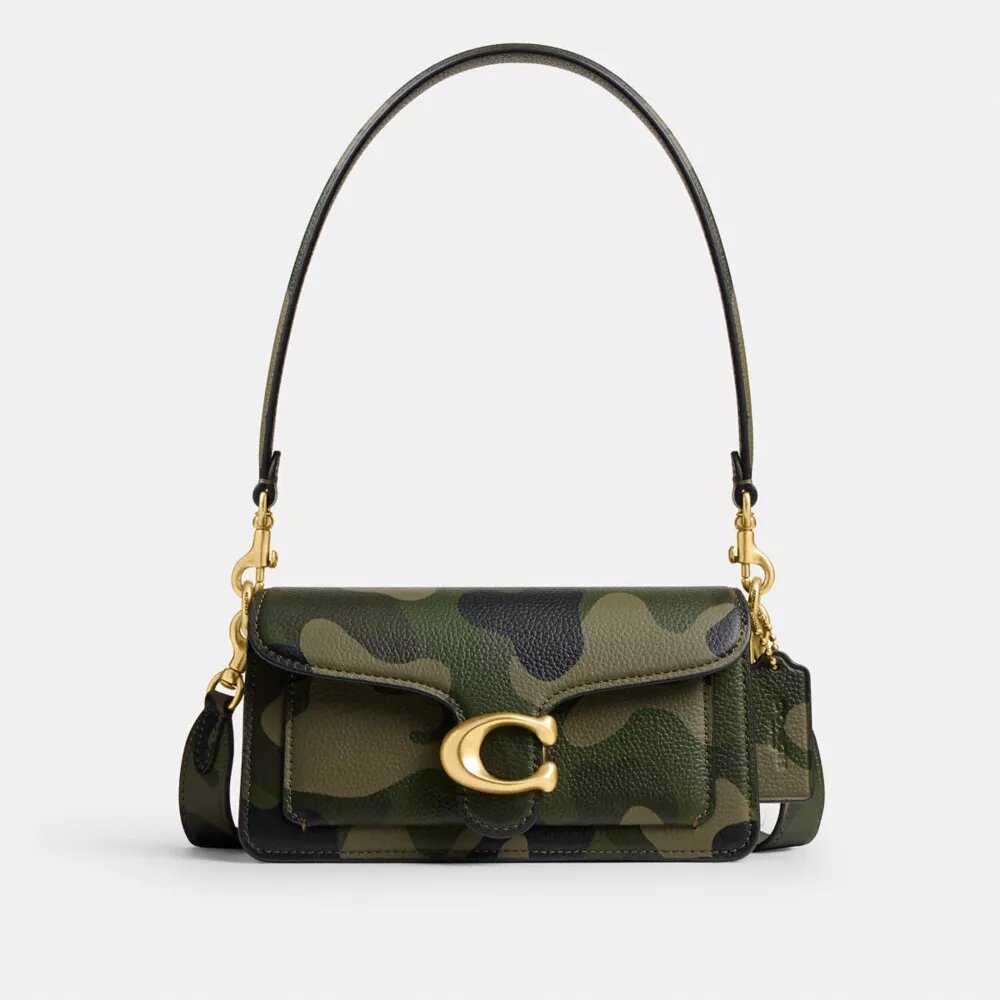 Tabby-Schultertasche 20 mit Camo-Print