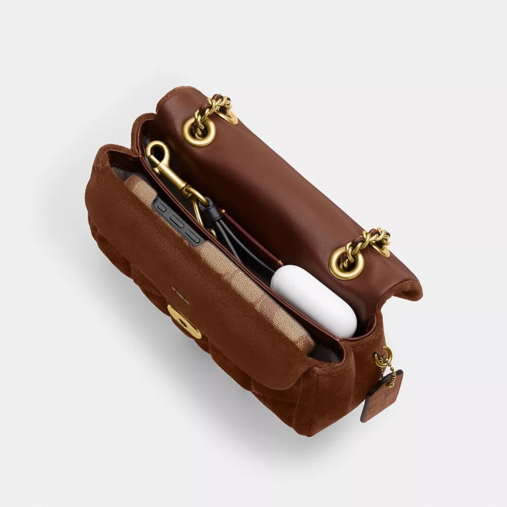 Tabby-Schultertasche 20 mit Steppung