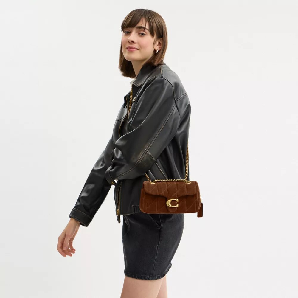 Tabby-Schultertasche 20 mit Steppung