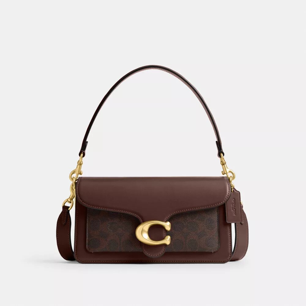 Tabby-Schultertasche 26 aus Signature Canvas