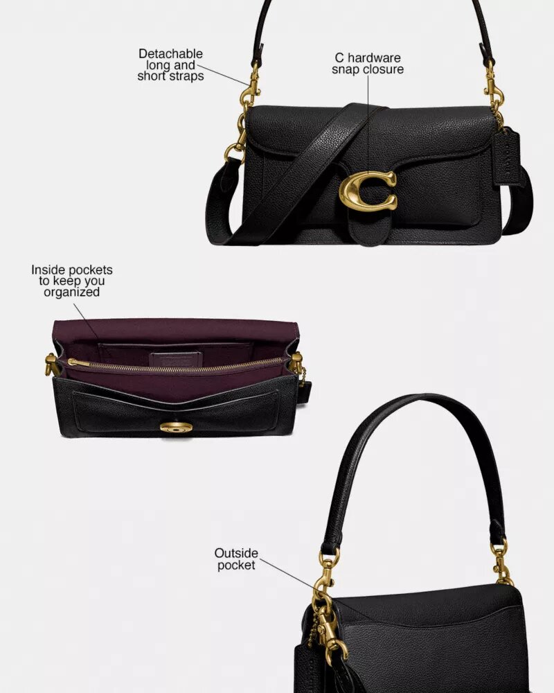 Tabby-Schultertasche 26 aus Signature Canvas