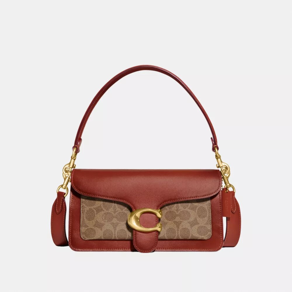 Tabby-Schultertasche 26 aus Signature Canvas