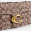 Tabby-Schultertasche 26 in Crystal Signature Jacquard