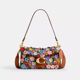 Tabby-Schultertasche 26 mit Blumenapplikation