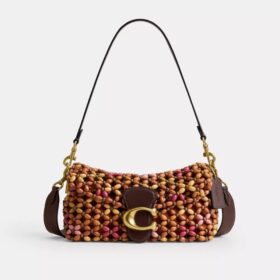 Tabby-Schultertasche 26 mit Holzperlen