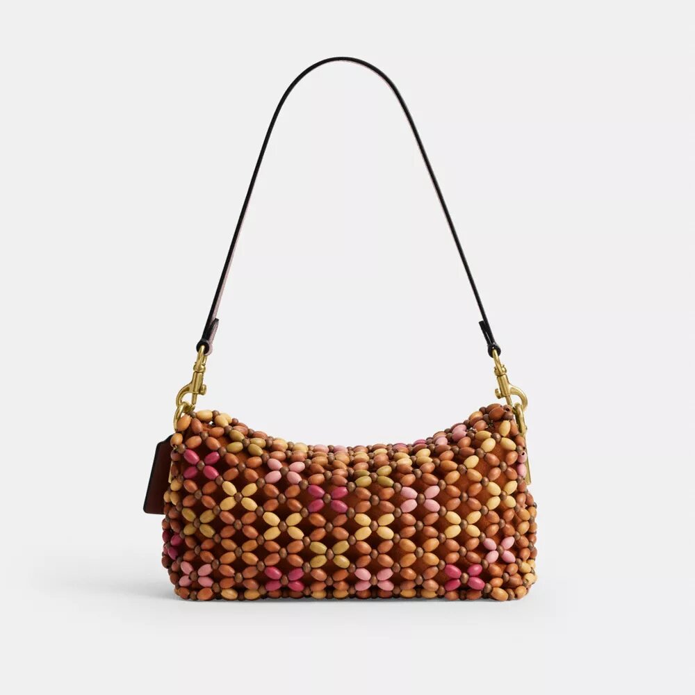 Tabby-Schultertasche 26 mit Holzperlen