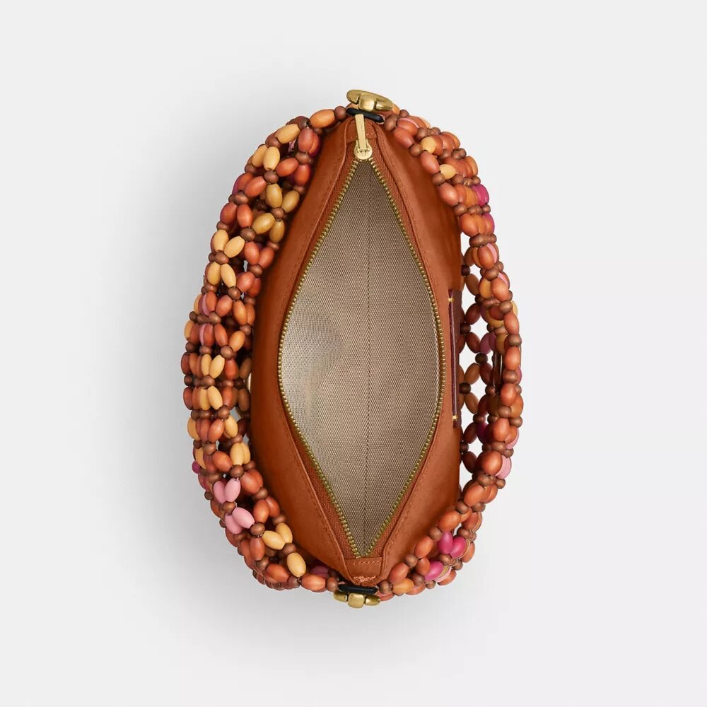 Tabby-Schultertasche 26 mit Holzperlen